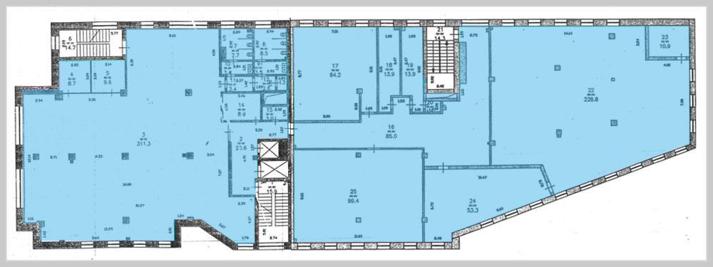 Планировка Салганская 24 второй этаж