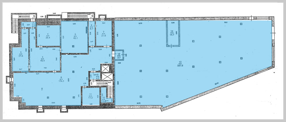 Планировка Салганская 24 цокольный этаж