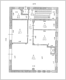 Планировка Салганская 8В первый этаж